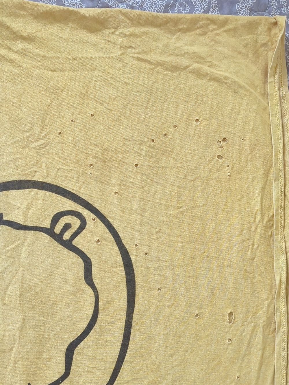 Nirvana Band TShirt Mustard Yellow One Size - Picture 6 of 6